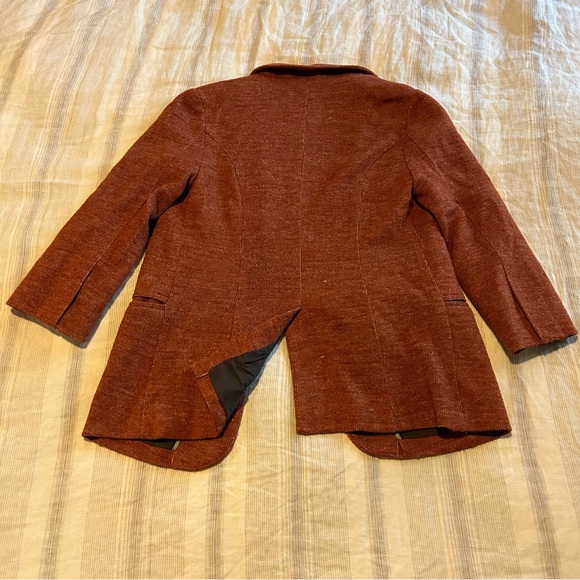 Rust coloured knit blazer from Anthropologie - Picture 5 of 6